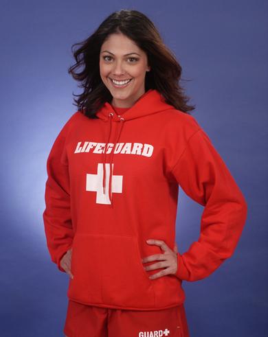 Red Hoodie - Hooded Lifeguard Sweatshirt